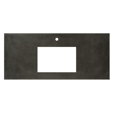Native Trails 48" NativeStone Vanity Top in Slate- Rectangle with Single Hole Cutout, NSV48-SR1