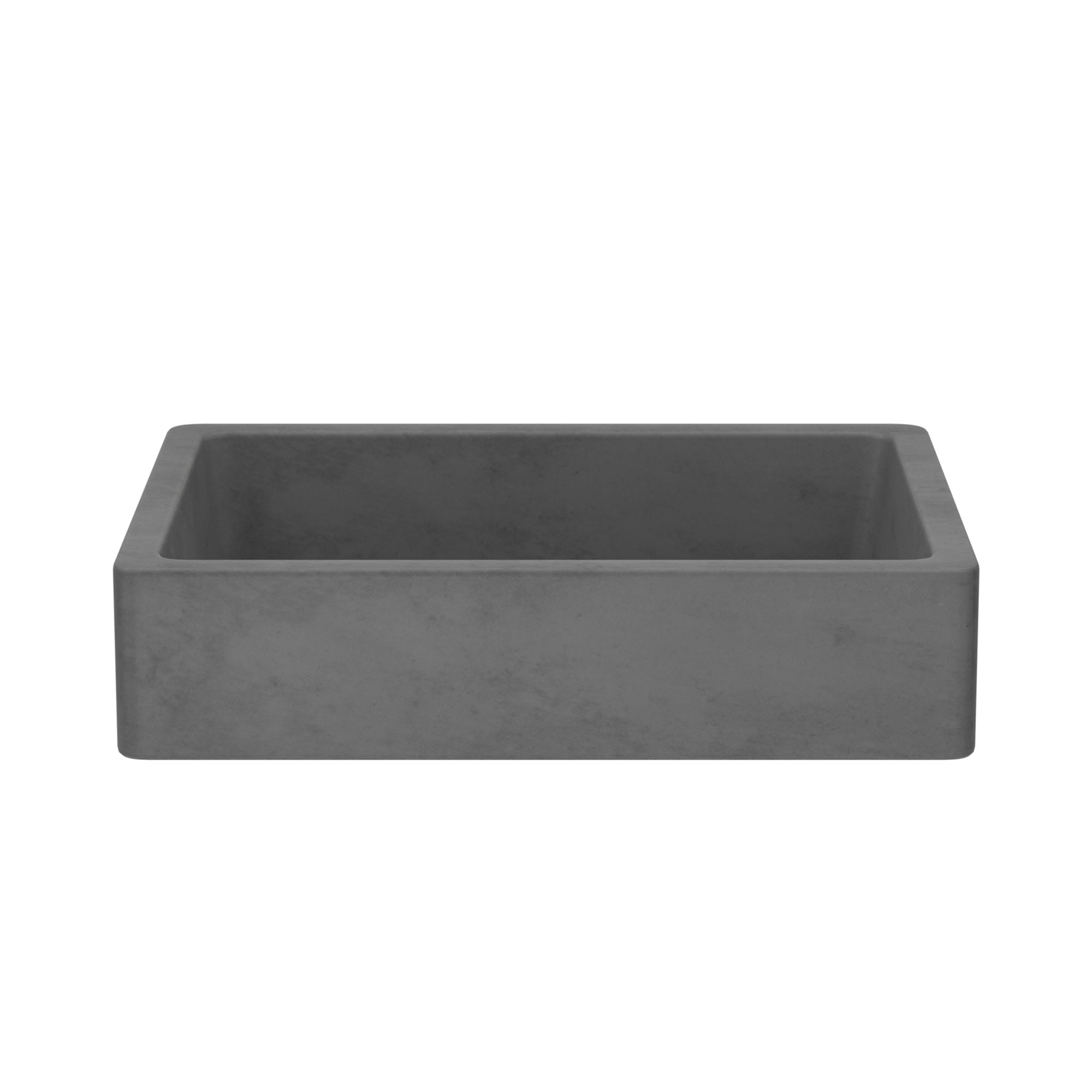 Native Trails Nipomo 20" Rectangle NativeStone Concrete Farmhouse Bathroom Sink, Slate, NSL1915-S