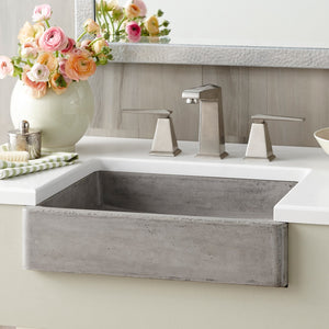 Alternate Image for Native Trails Nipomo 20" Rectangle NativeStone Concrete Farmhouse Bathroom Sink, Ash, NSL1915-A