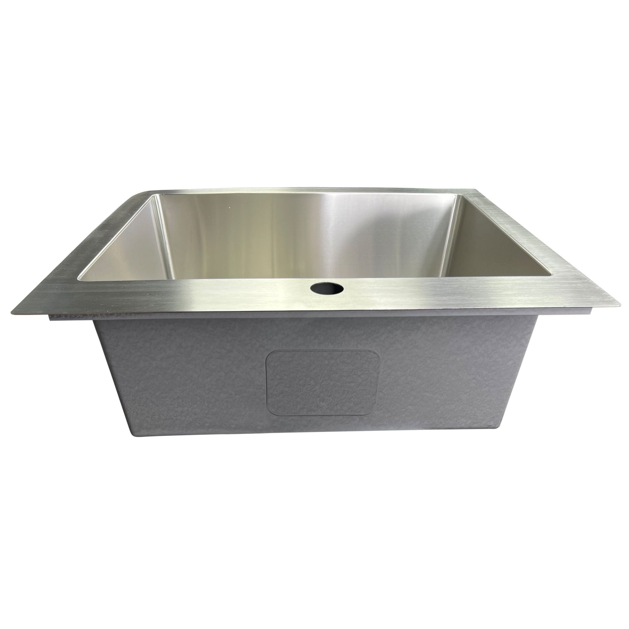 Nantucket Sinks Pro Series 25" Drop In/Topmount 304 Stainless Steel Kitchen Sink with Accessories, 16 Gauge, SR2522-16