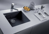 Latoscana Plados 23" Undermount Single Bowl Kitchen Sink, Black, ON6010ST-44 - The Sink Boutique