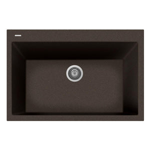 Alternate Image for Latoscana Plados 33" Drop-in Single Bowl Kitchen Sink, Brown, ON8410-64UG