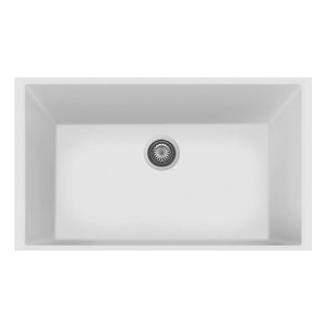 Alternate Image for Latoscana Plados 33" Undermount Composite Granite Kitchen Sink, White, ON8410ST-58UG