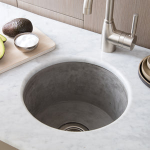 Alternate Image for Native Trails Olivos 16" NativeStone Concrete Bar/Prep Sink, Ash, NSB1607-A