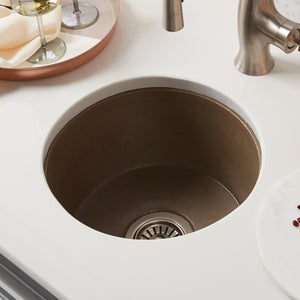 Alternate Image for Native Trails Olivos 16" NativeStone Concrete Bar/Prep Sink, Earth, NSB1607-E