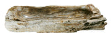 30" Petrified Wood Stone Vessel Sink, Beige, Brown - The Sink Boutique