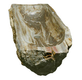 30" Petrified Wood Stone Vessel Sink, Beige, Taupe - The Sink Boutique