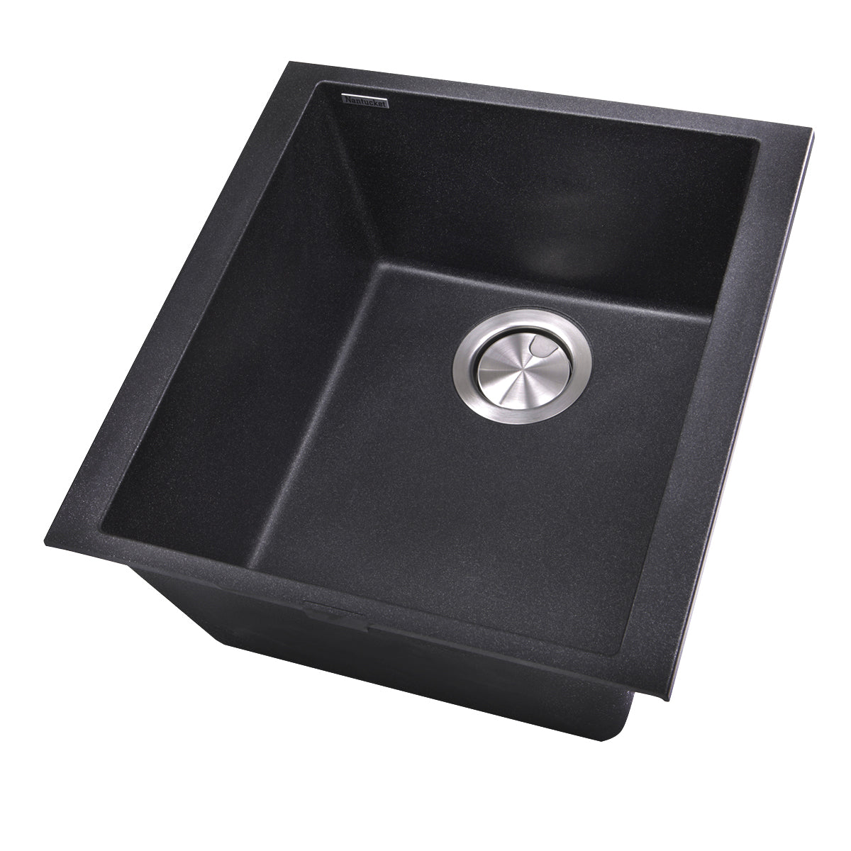 Nantucket Sinks Plymouth 16" Granite Composite Bar Sink, Black, PR1716-BL - The Sink Boutique