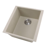 Nantucket Sinks Plymouth 16" Granite Composite Bar Sink, Sand, PR1716-S - The Sink Boutique