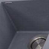 Nantucket Sinks Plymouth 16" Granite Composite Bar Sink, Titanium, PR1716-TI - The Sink Boutique