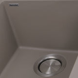 Nantucket Sinks Plymouth 16" Granite Composite Bar Sink, Truffle, PR1716-TR - The Sink Boutique
