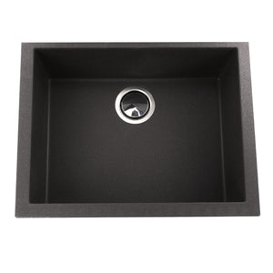 Alternate Image for Nantucket Sinks Plymouth 24" Granite Composite Kitchen Sink, Black, PR2418-BL