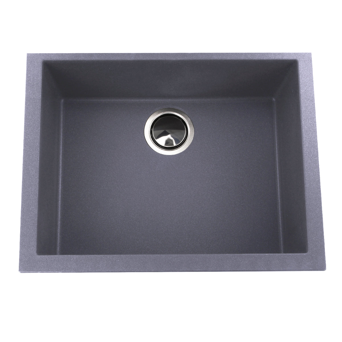 Nantucket Sinks Plymouth 24" Granite Composite Kitchen Sink, Titanium, PR2418-TI
