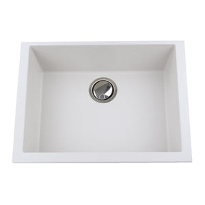 Alternate Image for Nantucket Sinks Plymouth 24" Granite Composite Kitchen Sink, White, PR2418-W