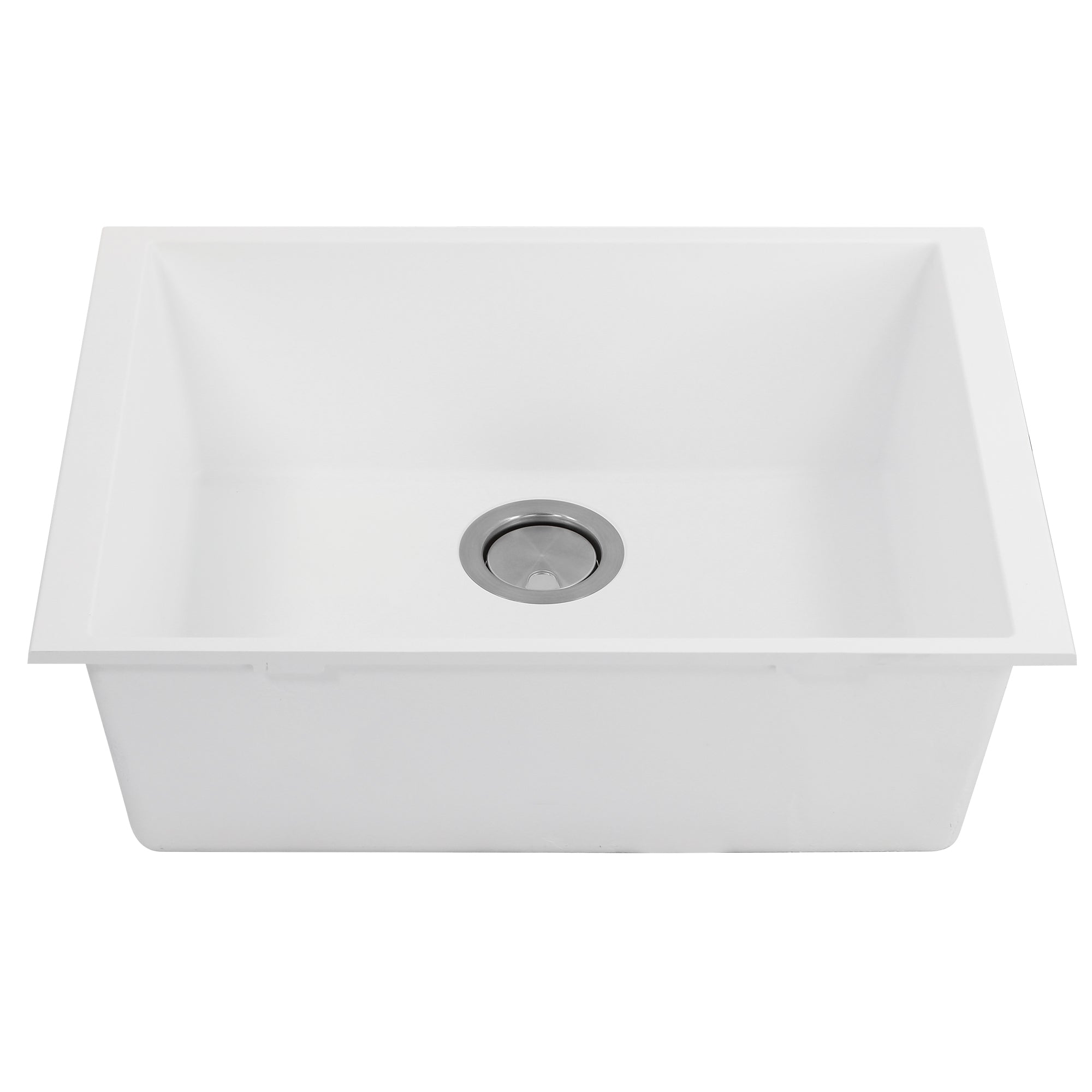 Nantucket Sinks Plymouth 24" Granite Composite Kitchen Sink, White, PR2418-W - The Sink Boutique