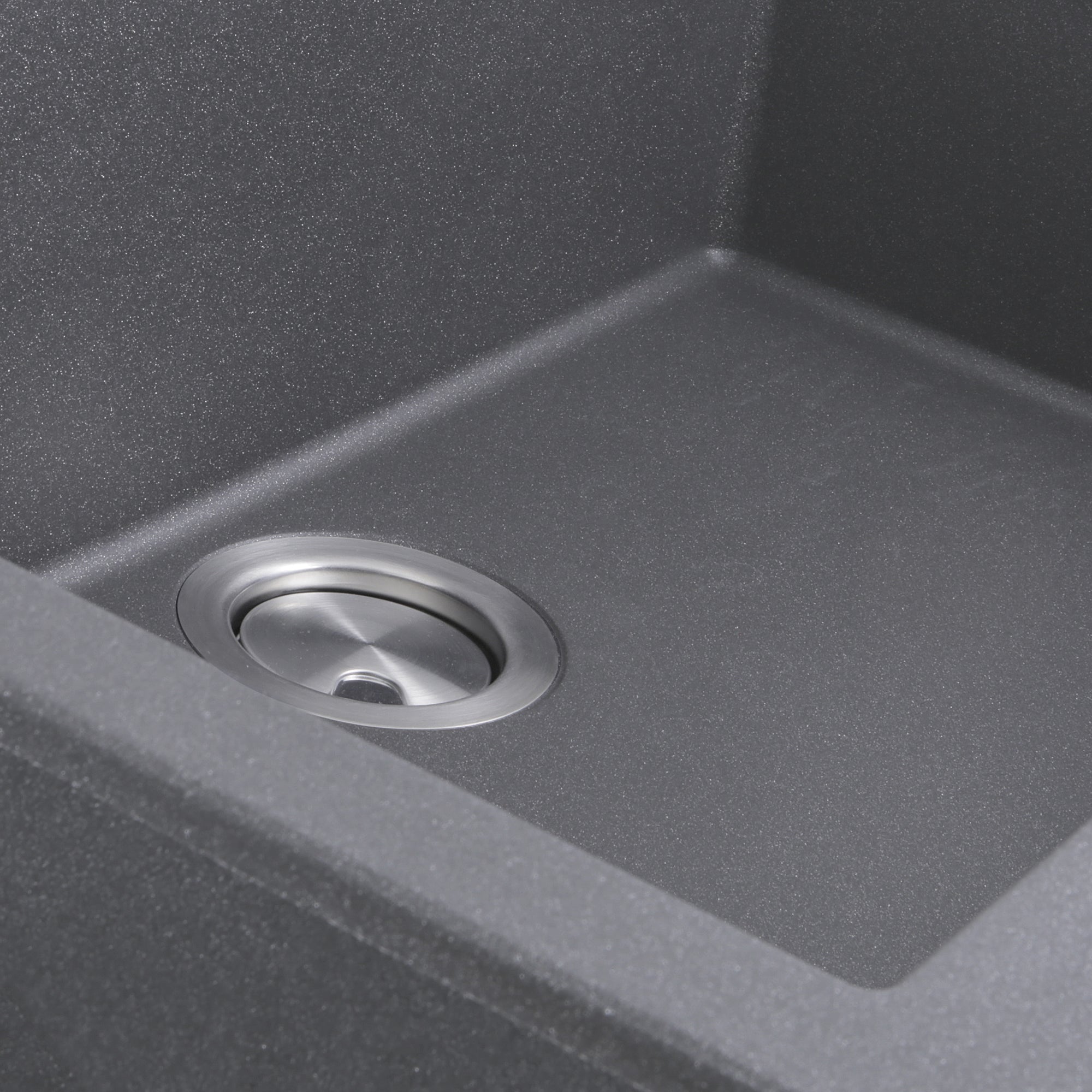 Nantucket Sinks Plymouth 27" Dual Mount Granite Composite Kitchen Sink with Accessories, Titanium, PR2720-DM-TI