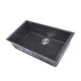 Nantucket Sinks Plymouth 30" Granite Composite Kitchen Sink, Black, PR3018-BL - The Sink Boutique