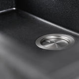 Nantucket Sinks Plymouth 30" Granite Composite Kitchen Sink, Black, PR3018-BL - The Sink Boutique