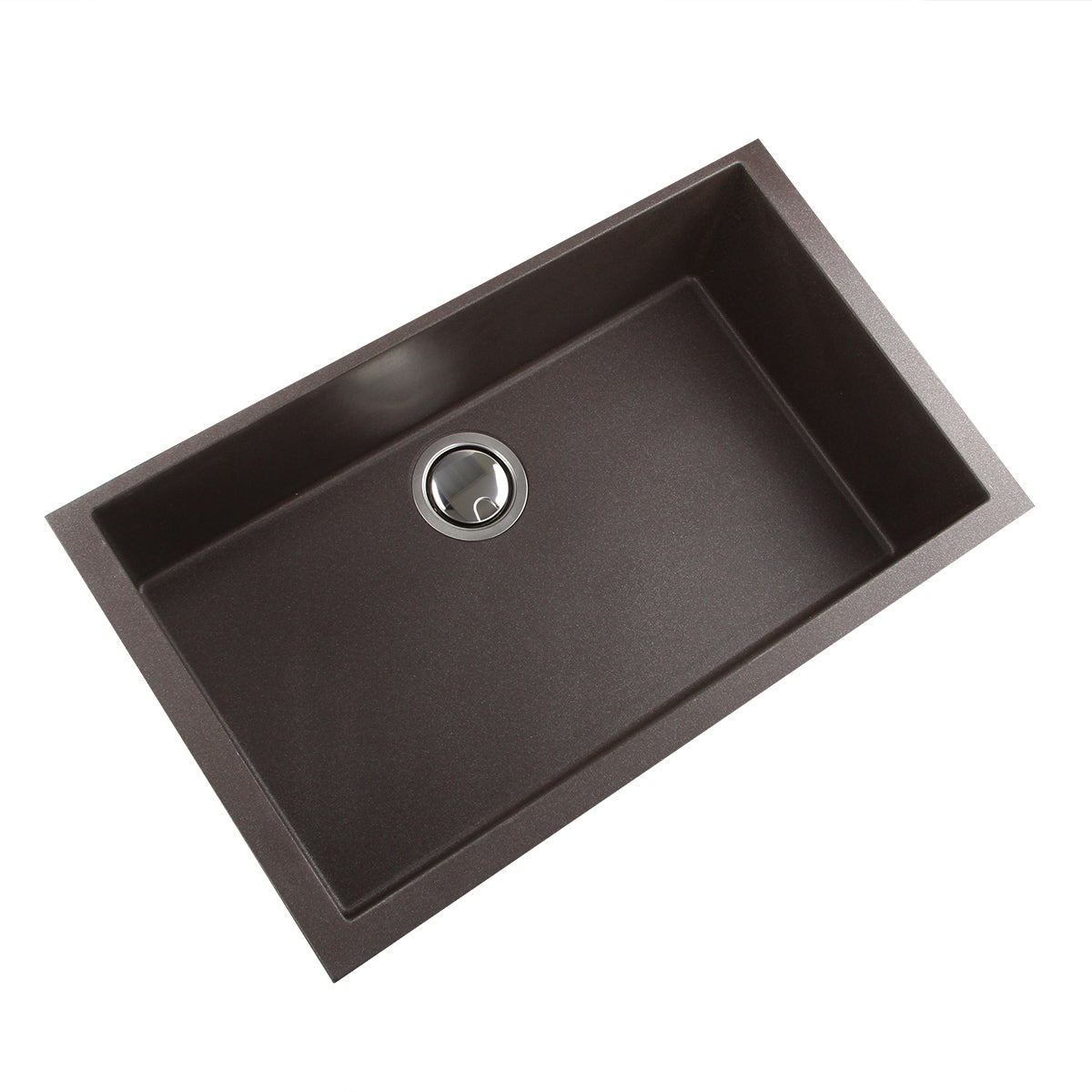 Nantucket Sinks Plymouth 30" Granite Composite Kitchen Sink, Brown, PR3018-BR - The Sink Boutique