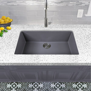 Alternate Image for Nantucket Sinks Plymouth 30" Granite Composite Kitchen Sink, Titanium, PR3018-TI