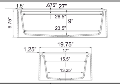 Nantucket Sinks Rockport 30" Granite Composite Workstation Farmhouse Sink with Accessories, Black, PR3020-APS-BL