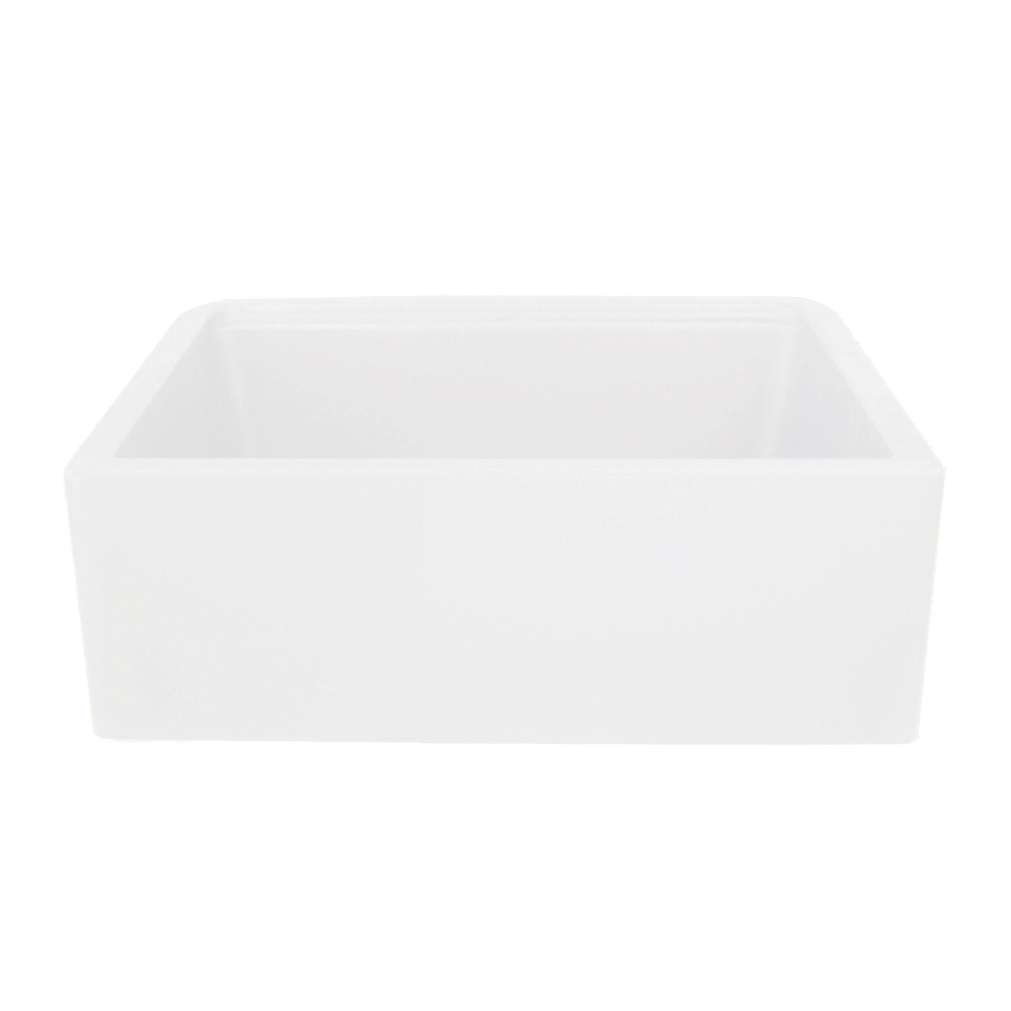 Nantucket Sinks Plymouth 30" Granite Composite Workstation Farmhouse Sink with Accessories, White, PR3020-APS-W - The Sink Boutique