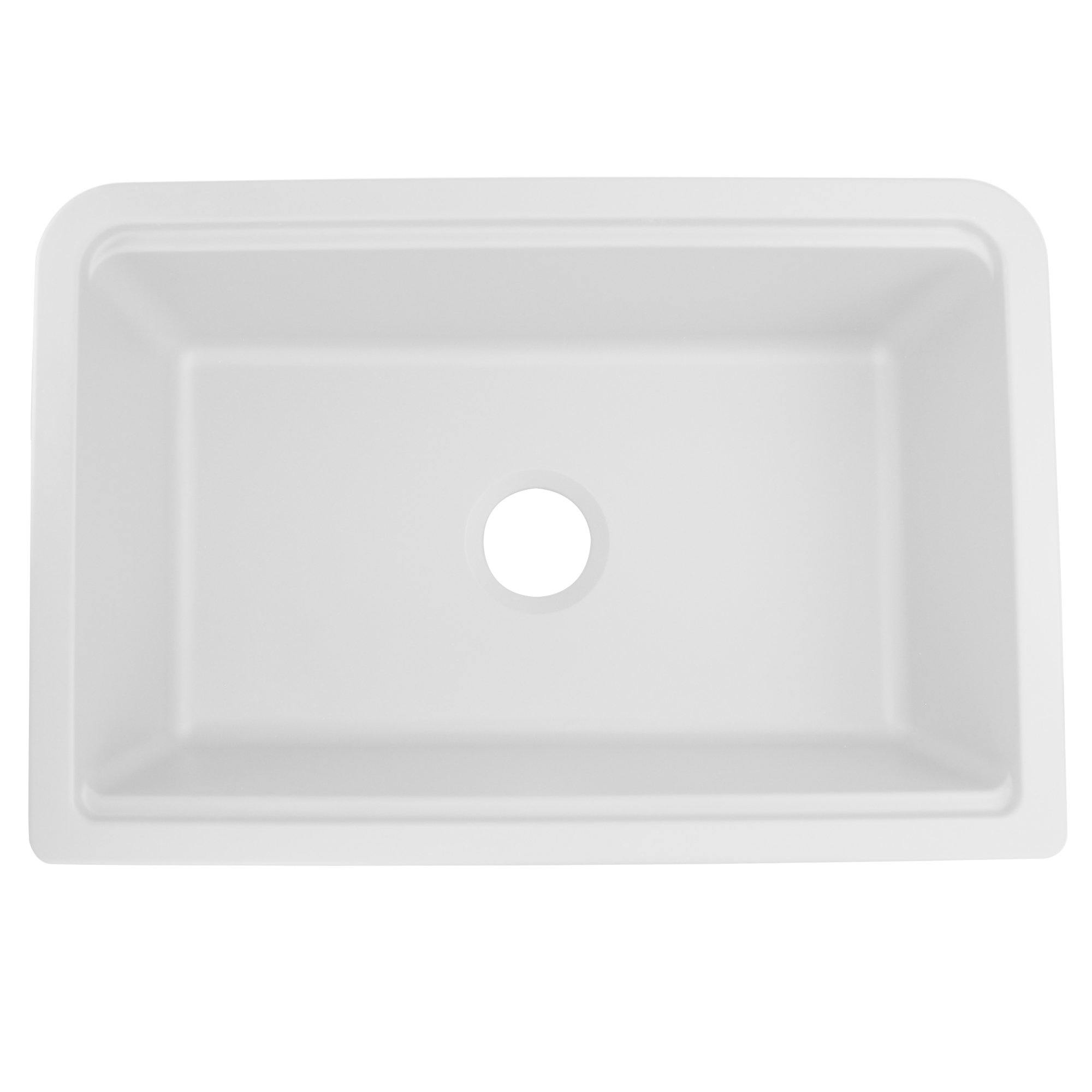 Nantucket Sinks Plymouth 30" Granite Composite Workstation Farmhouse Sink with Accessories, White, PR3020-APS-W - The Sink Boutique