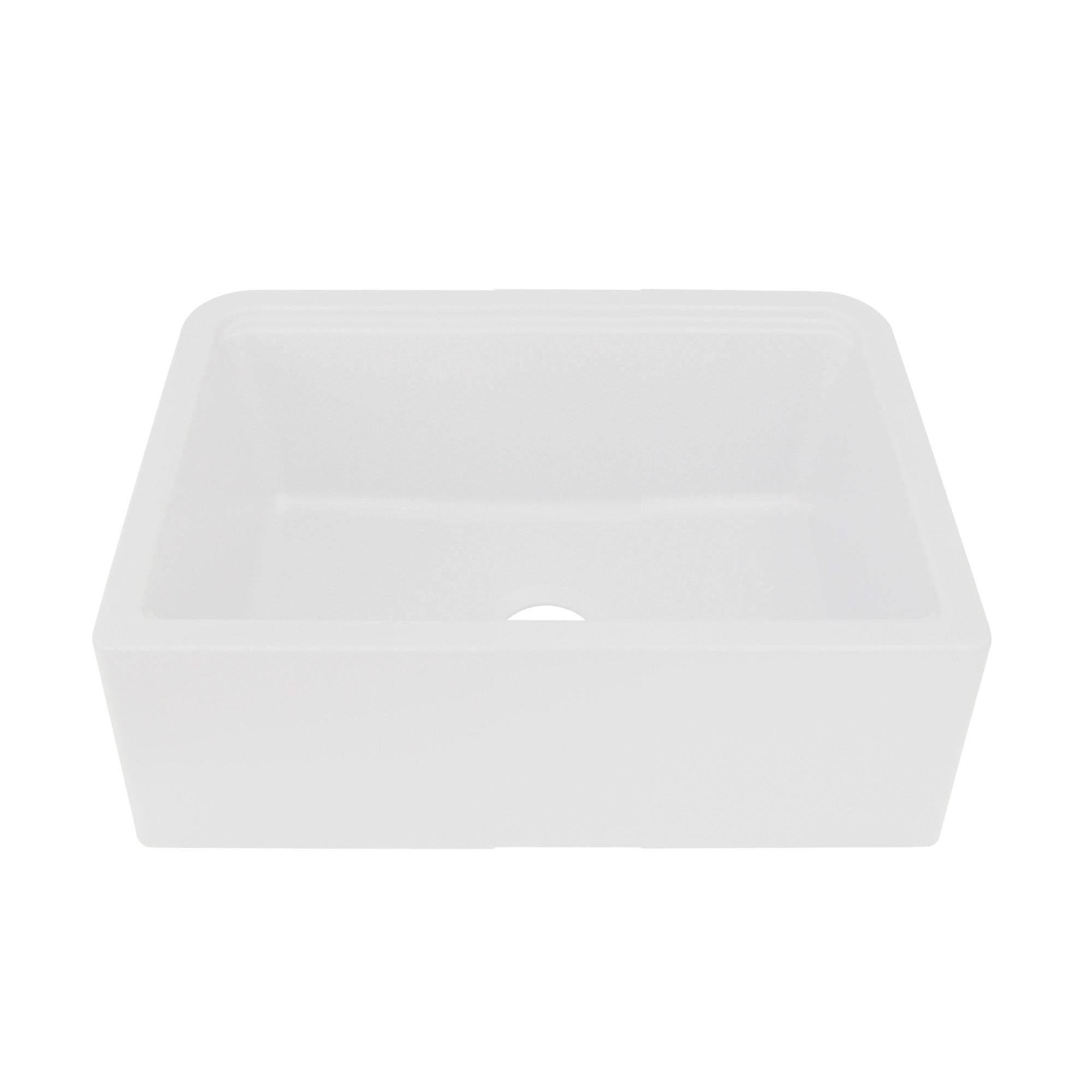 Nantucket Sinks Plymouth 30" Granite Composite Workstation Farmhouse Sink with Accessories, White, PR3020-APS-W - The Sink Boutique