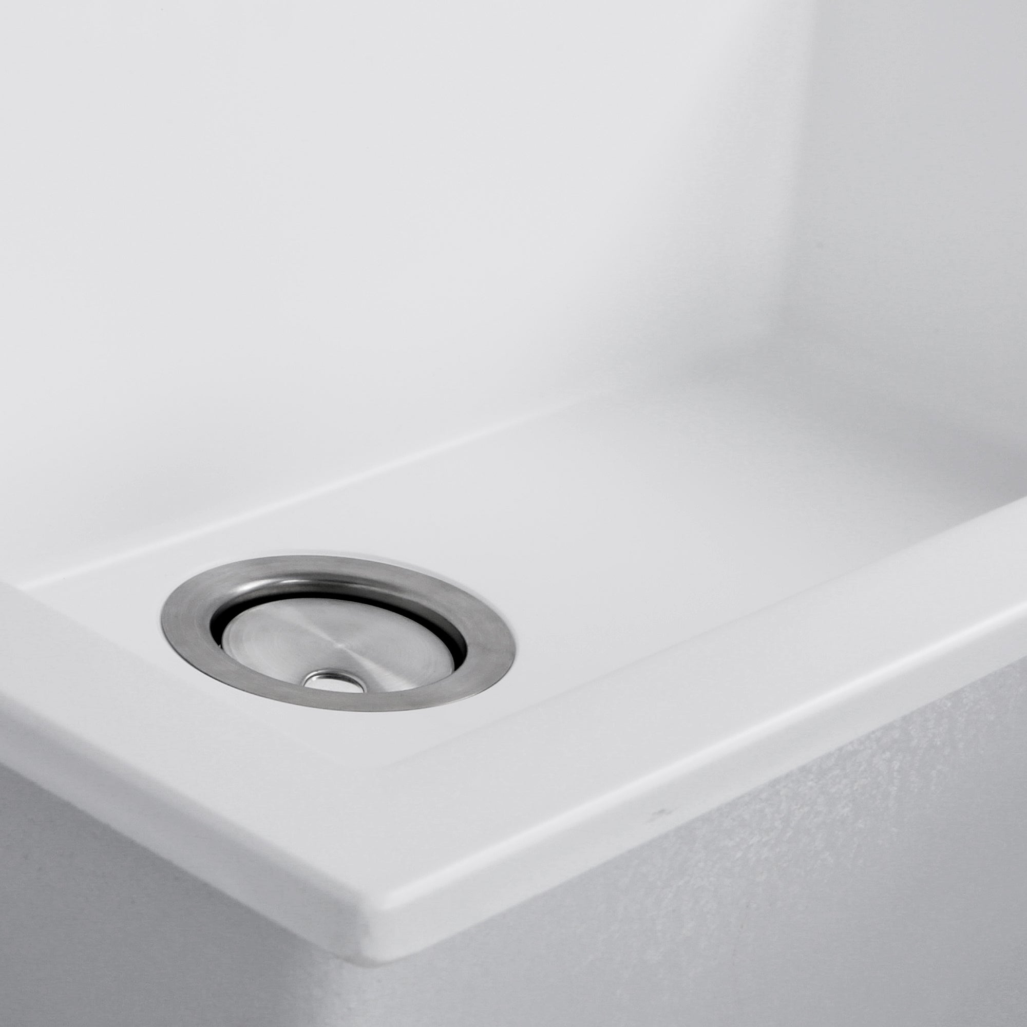 Nantucket Sinks Plymouth 30" Granite Composite Kitchen Sink, White, PR3020-DM-W - The Sink Boutique