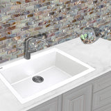 Nantucket Sinks Plymouth 30" Granite Composite Kitchen Sink, White, PR3020-DM-W - The Sink Boutique