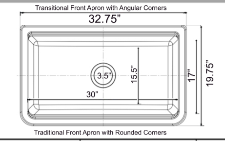 Nantucket Sinks Rockport 33" Granite Composite Workstation Farmhouse Sink with Accessories, Brown, PR3320-APS-BR