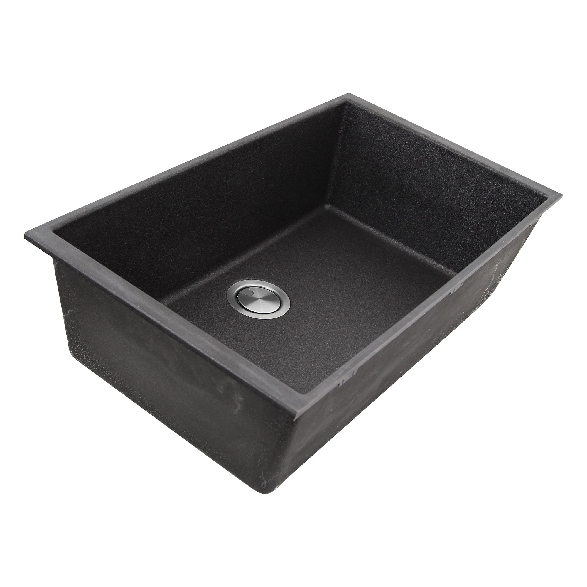 Nantucket Sinks Plymouth 33" Granite Composite Kitchen Sink, Black, PR3320-BL-UM - The Sink Boutique