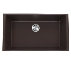 Alternate Image for Nantucket Sinks Plymouth 33" Granite Composite Kitchen Sink, Brown, PR3320-BR-UM
