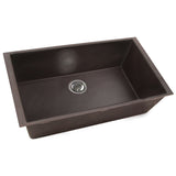 Nantucket Sinks Plymouth 33" Granite Composite Kitchen Sink, Brown, PR3320-BR-UM - The Sink Boutique