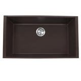 Nantucket Sinks Plymouth 33" Granite Composite Kitchen Sink, Brown, PR3320-BR-UM