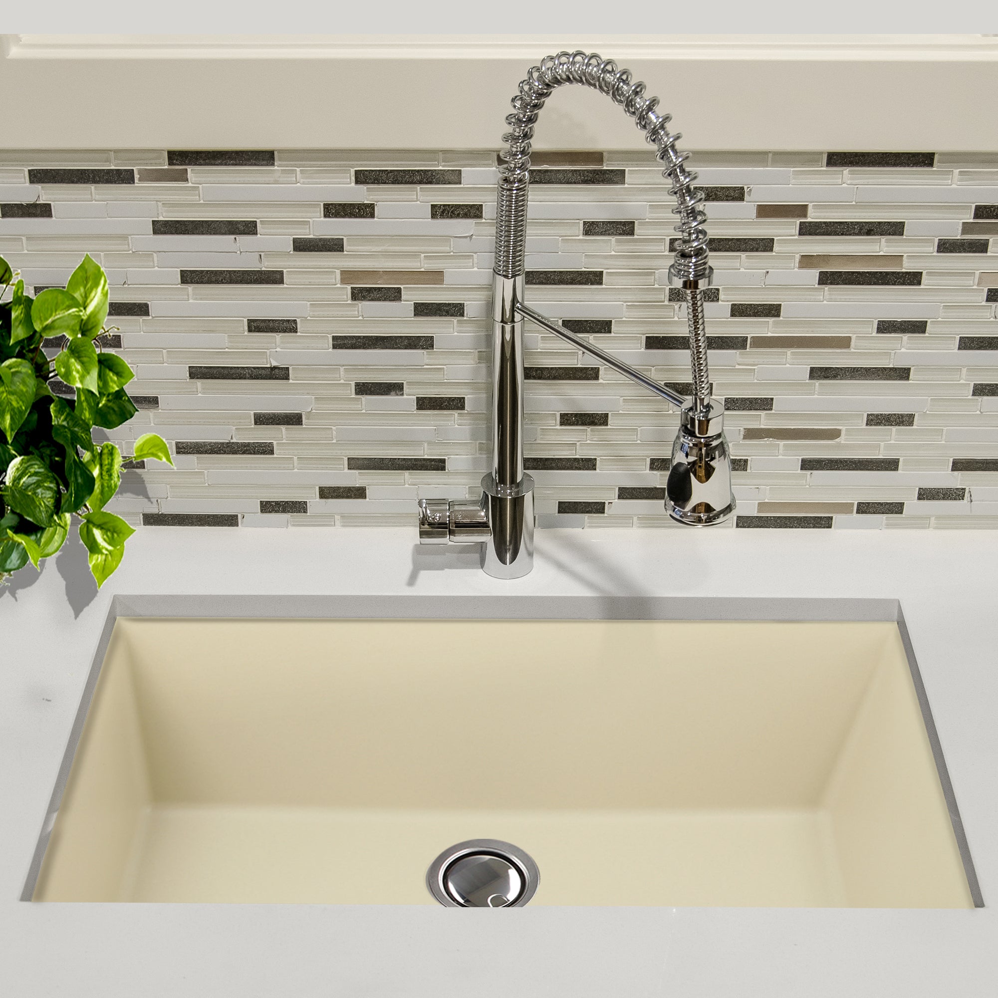 Nantucket Sinks Plymouth 33" Granite Composite Kitchen Sink, Sand, PR3320-S-UM - The Sink Boutique