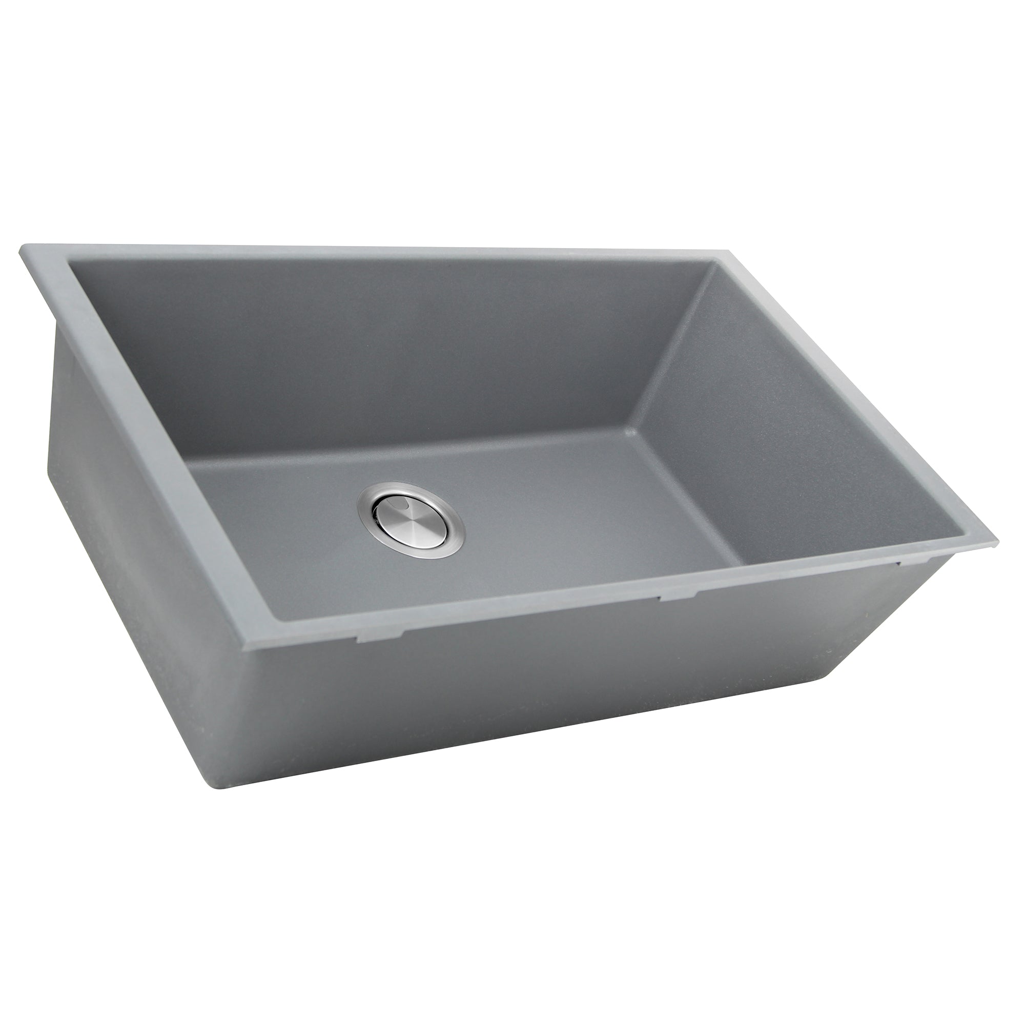 Nantucket Sinks Plymouth 33" Granite Composite Kitchen Sink, Titanium, PR3320-TI-UM - The Sink Boutique