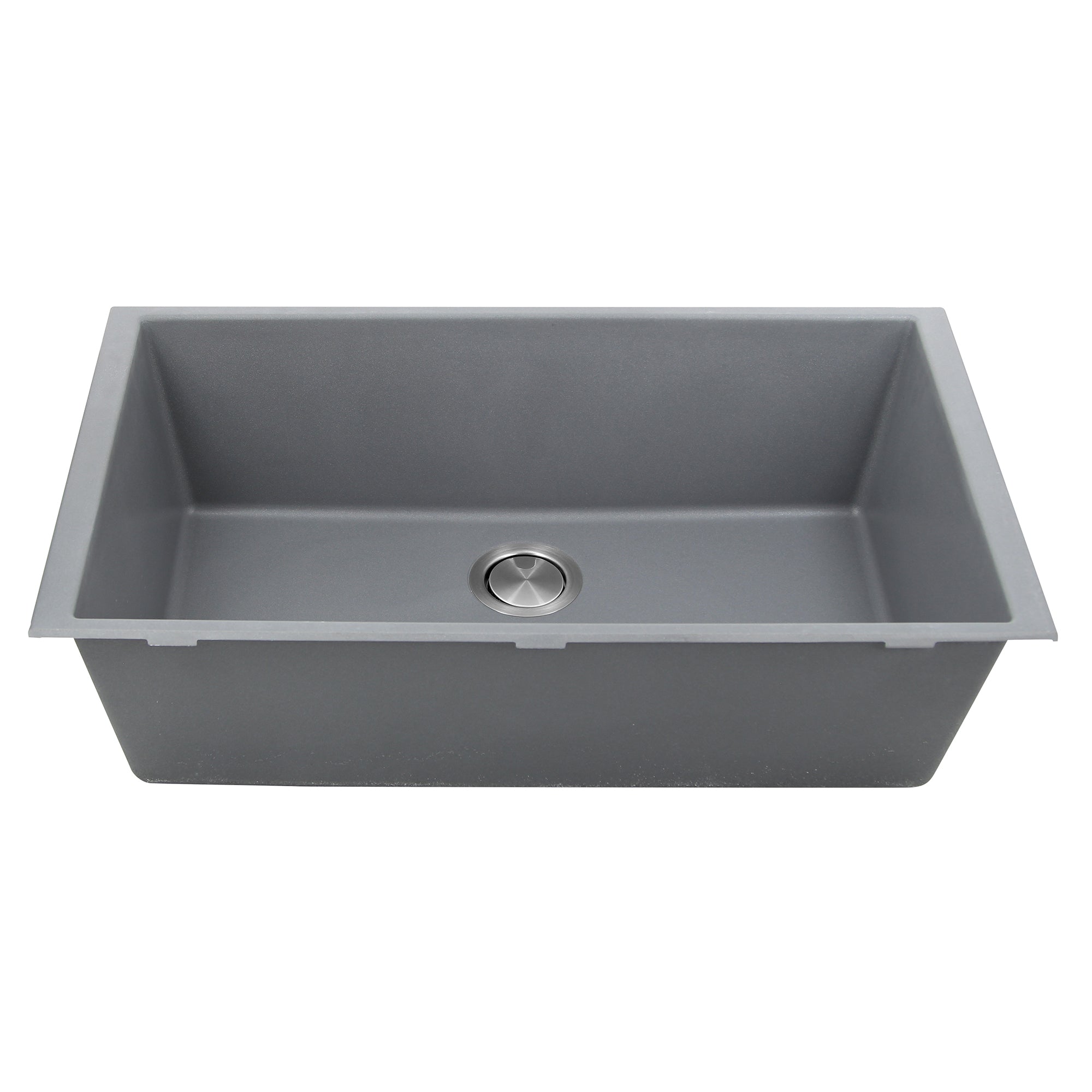 Nantucket Sinks Plymouth 33" Granite Composite Kitchen Sink, Titanium, PR3320-TI-UM - The Sink Boutique