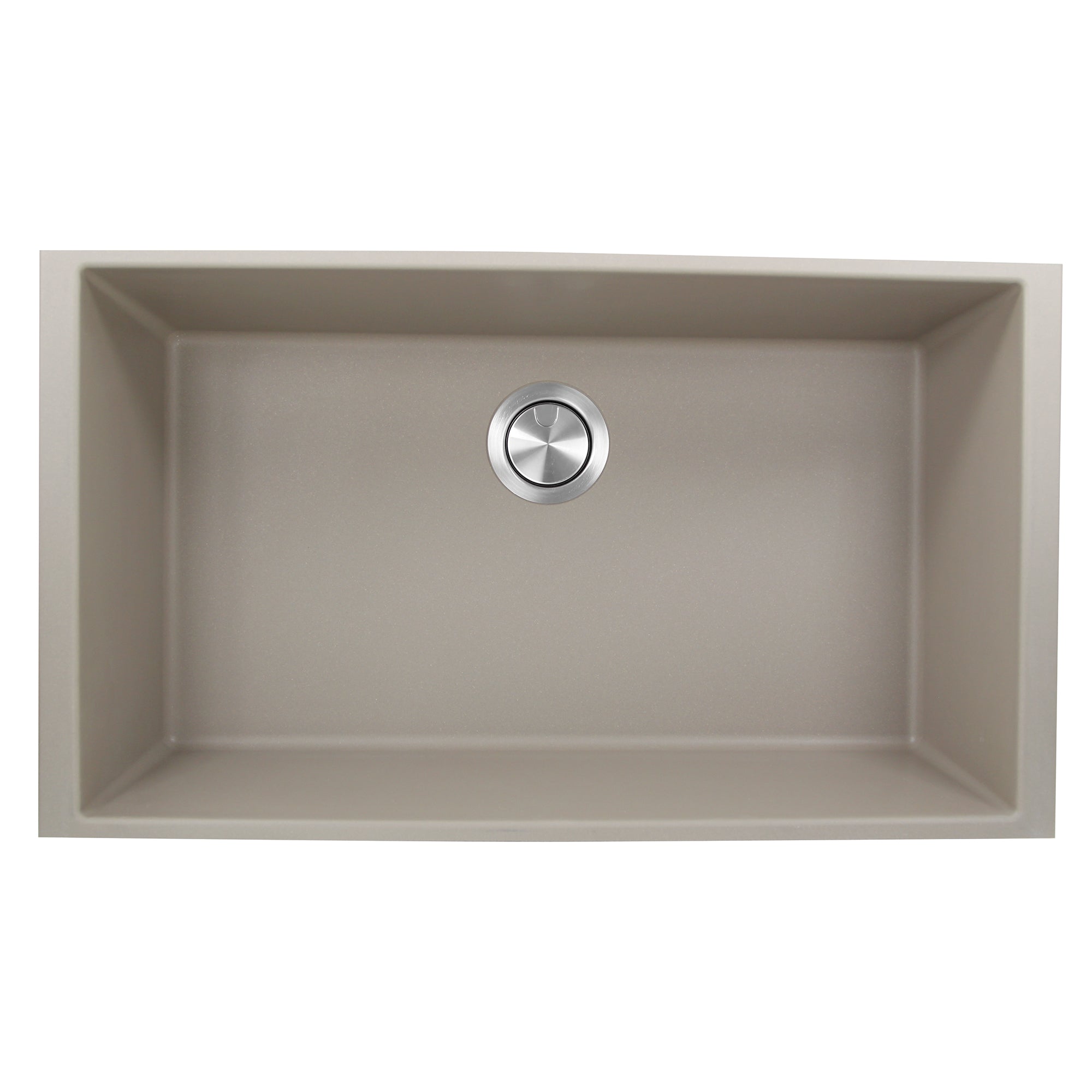 Nantucket Sinks Plymouth 33" Granite Composite Kitchen Sink, Truffle, PR3320-TR-UM