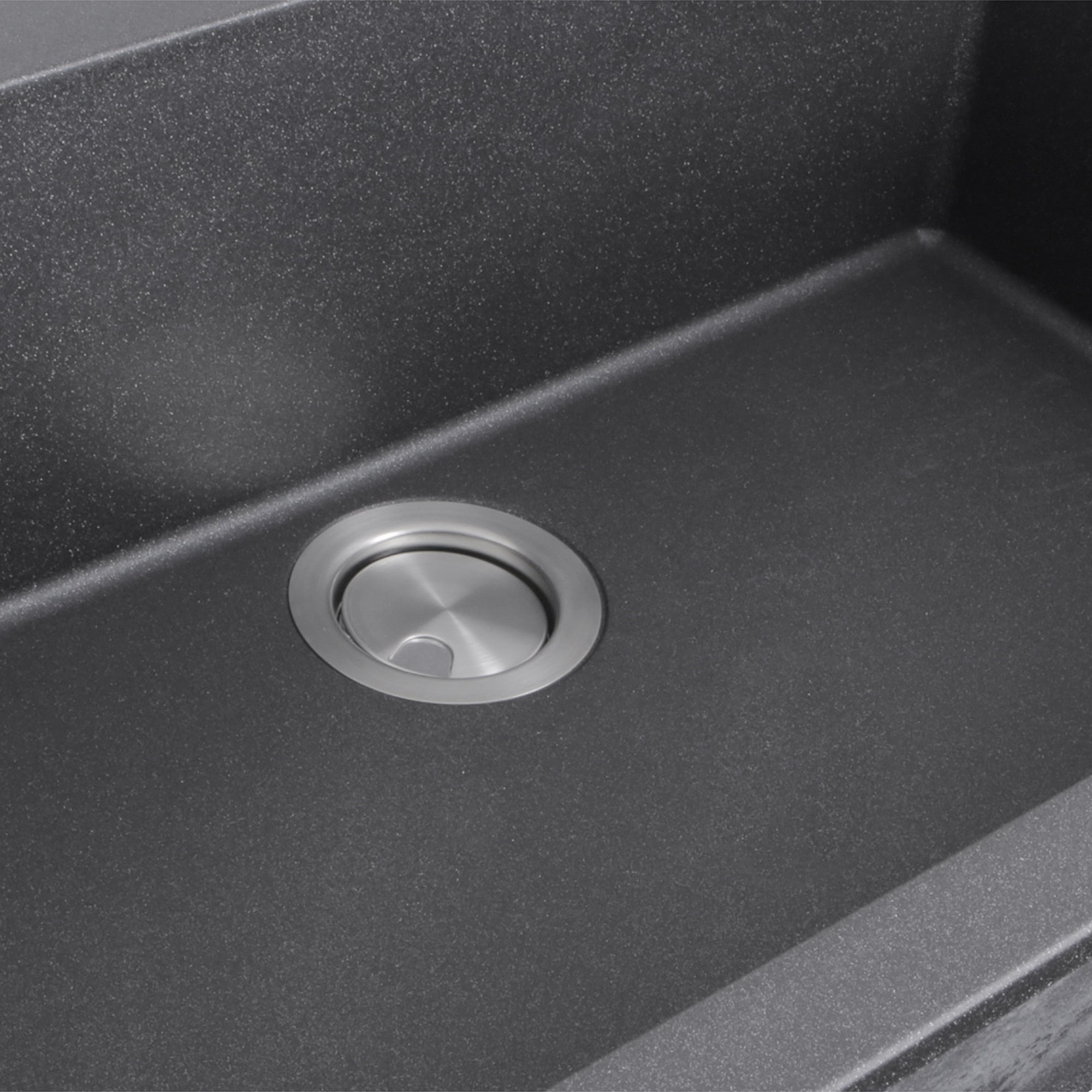 Nantucket Sinks Plymouth 33" Granite Composite Kitchen Sink, Black, PR3322-DM-BL - The Sink Boutique