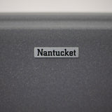 Nantucket Sinks Plymouth 34" Undermount Granite Composite Workstation Kitchen Sink with Accessories, Titanium Grey, PR3419-TI-UM