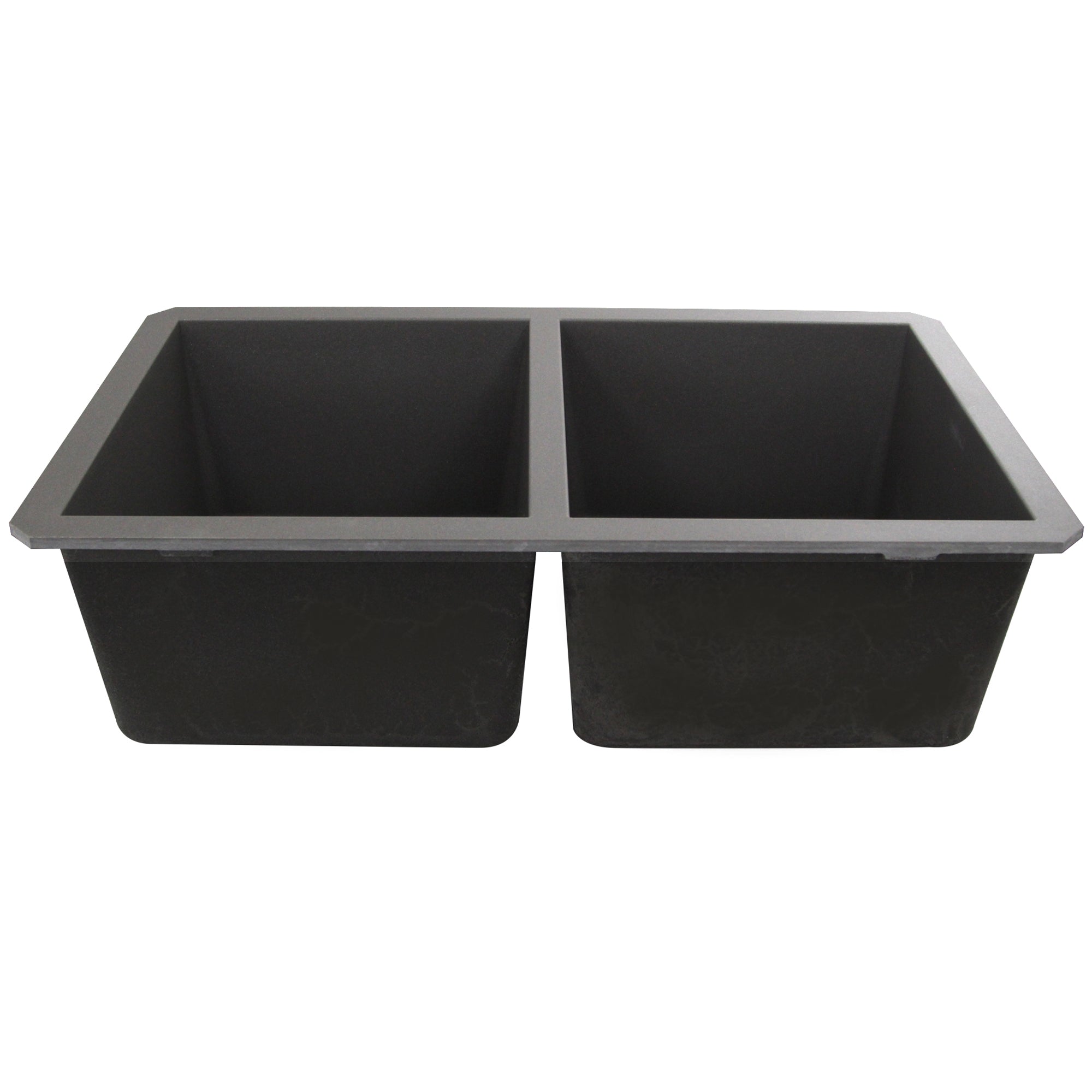 Alternate Image for Nantucket Sinks Plymouth 32" Granite Composite Kitchen Sink, 50/50 Double Bowl, Titanium, PR5050-TI-UM