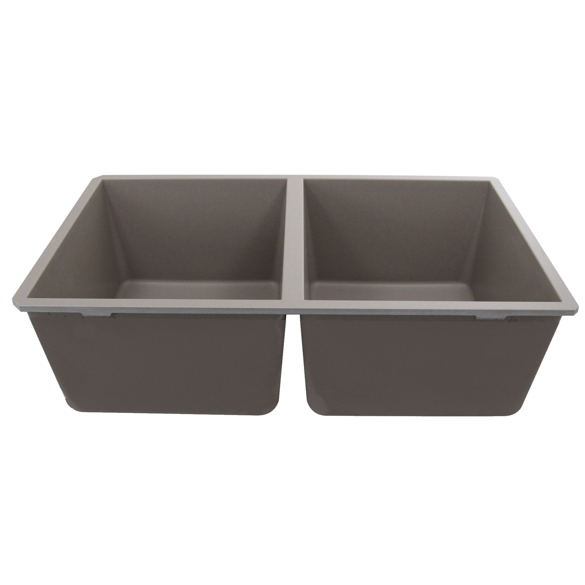Alternate Image for Nantucket Sinks Plymouth 32" Granite Composite Kitchen Sink, 50/50 Double Bowl, Truffle, PR5050-TR-UM