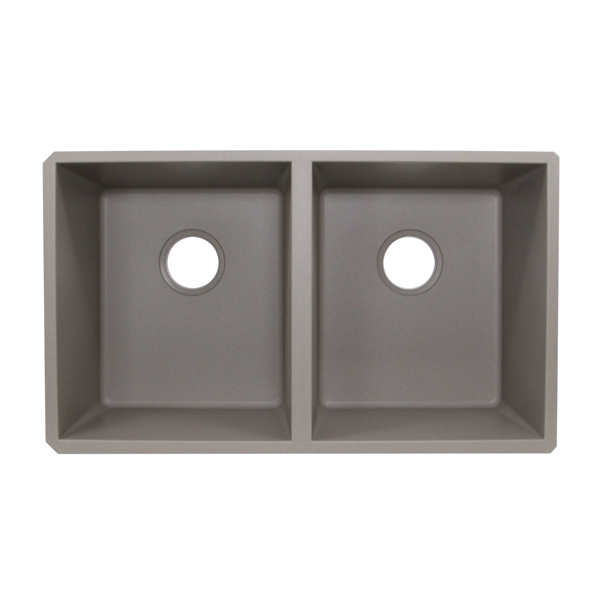 Alternate Image for Nantucket Sinks Plymouth 32" Granite Composite Kitchen Sink, 50/50 Double Bowl, Truffle, PR5050-TR-UM