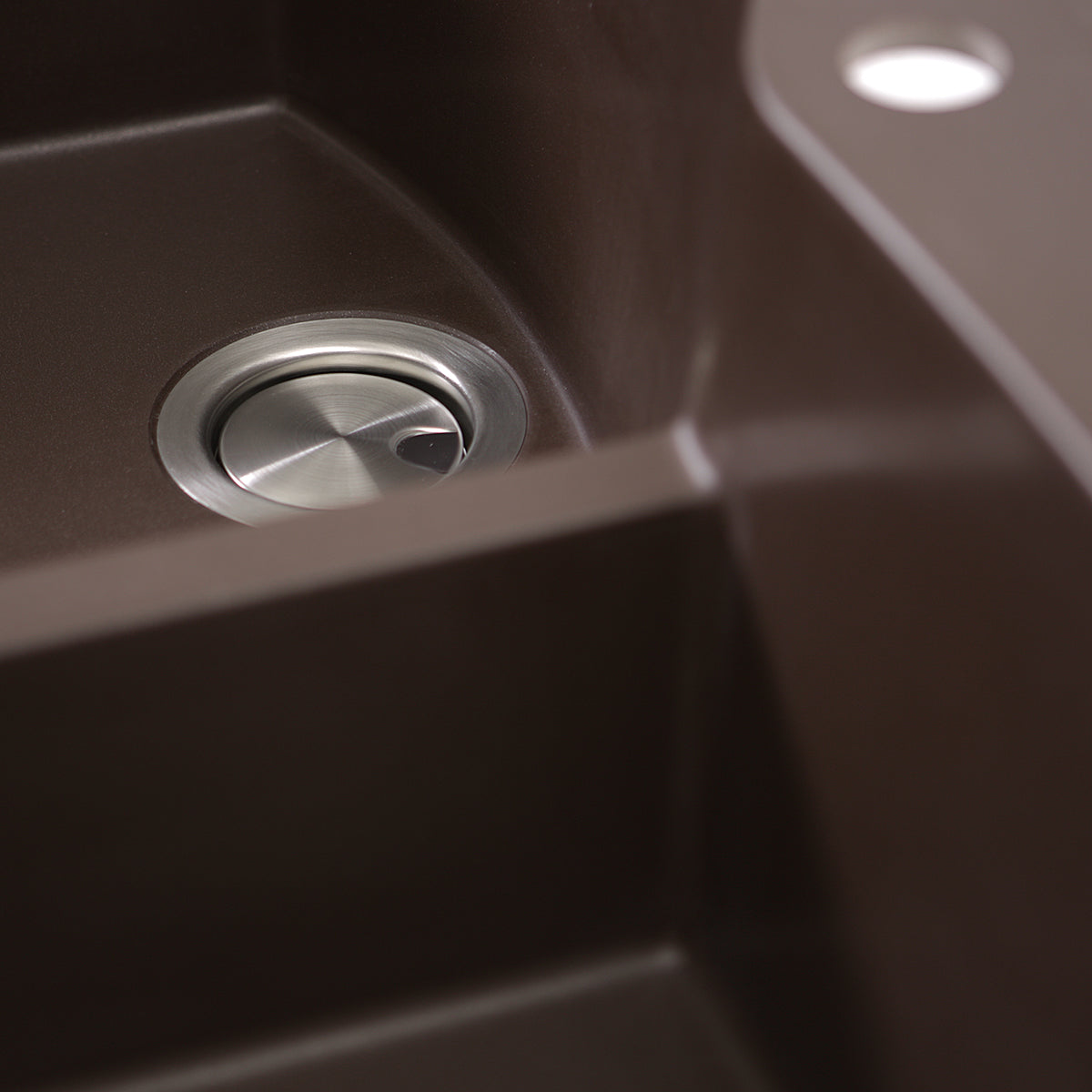 Nantucket Sinks Plymouth 33" Granite Composite Kitchen Sink, 60/40 Double Bowl, Brown, PR6040-BR - The Sink Boutique