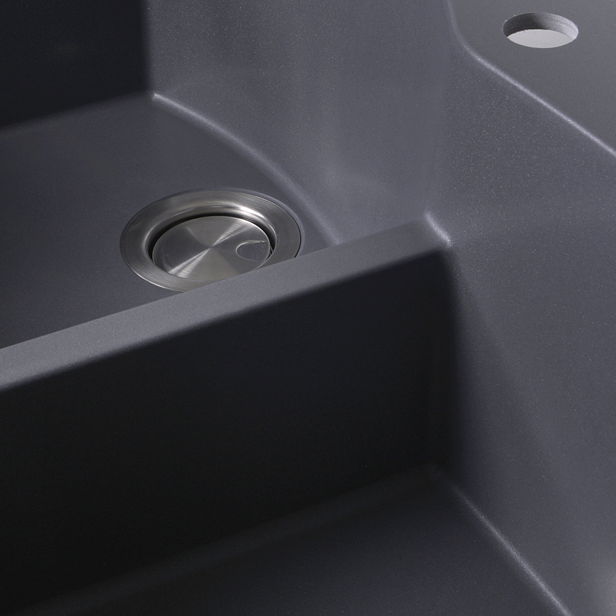 Nantucket Sinks Plymouth 33" Granite Composite Kitchen Sink, 60/40 Double Bowl, Titanium, PR6040-TI - The Sink Boutique