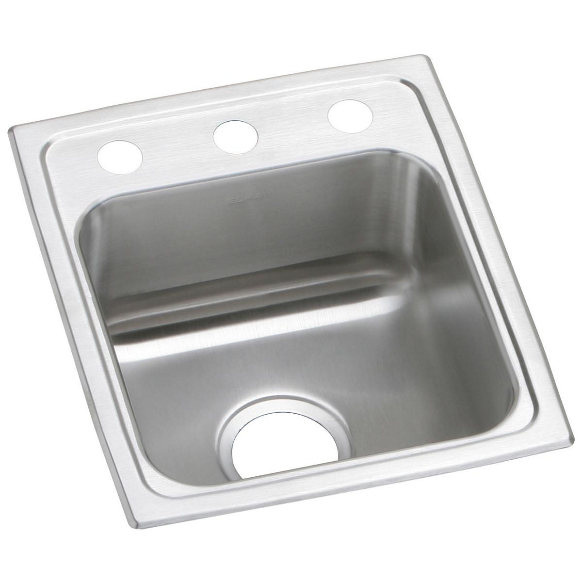 Elkay Celebrity 15" Stainless Steel Bar Sink, Brushed Satin, PSR15173