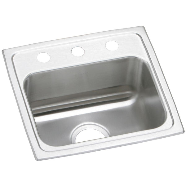 Elkay Celebrity 17" Stainless Steel Kitchen Sink, Brushed Satin, PSR17163