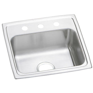 Alternate Image for Elkay Celebrity 19" Stainless Steel Kitchen Sink, 20 Gauge, Brushed Satin, 3 Faucet Hole, PSR19183