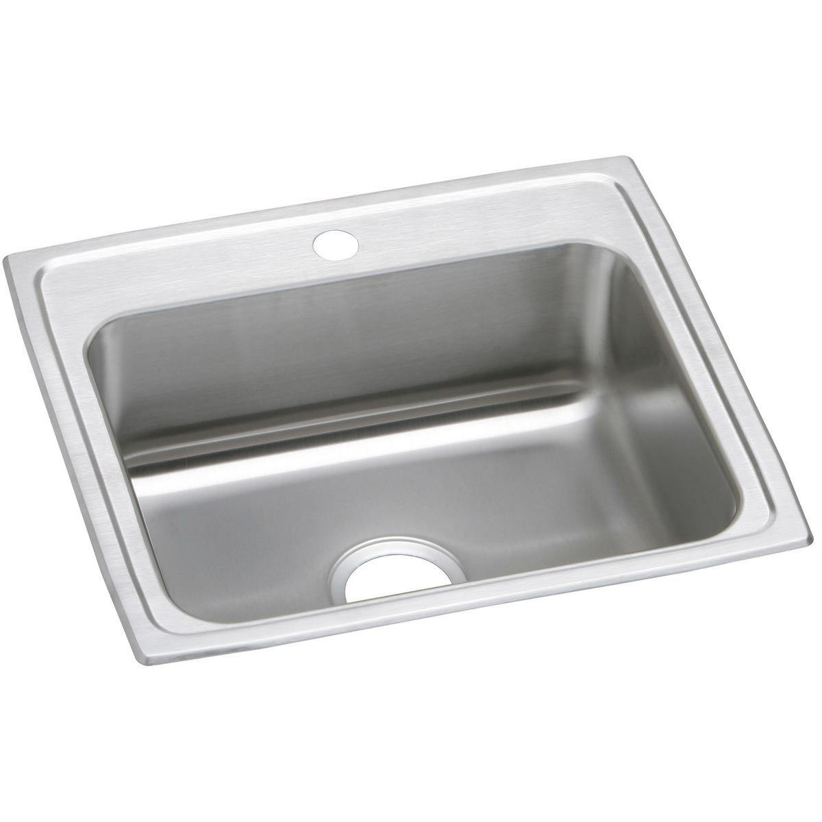 Elkay Celebrity 22" Stainless Steel Kitchen Sink, Brushed Satin, PSR22191